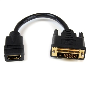 StarTech.com HDMI - DVI-D, M/F HDDVIFM8IN
