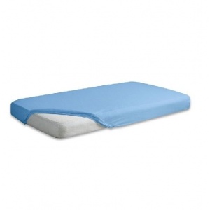 BabyMatex Cearceaf jerse din bumbac cu elastic 120x60 cm Blue 25