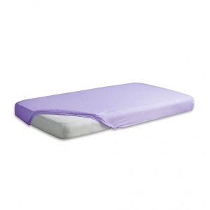 BabyMatex Cearceaf jerse din bumbac cu elastic 120x60 cm Purple 19