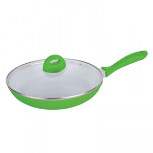 DeKassa Tigaie aluminiu interior ceramic, 26 cm, verde