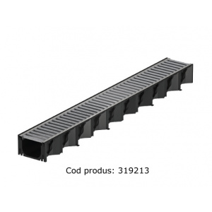 ACO Rigolă Self Hexaline 2.0 din polipropilenă, cu grătar din oțel zincat, 100 cm