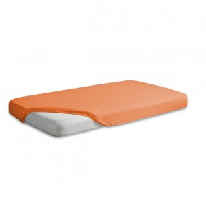 BabyMatex Cearceaf jerse din bumbac cu elastic 120x60 cm Orange 05
