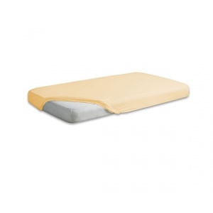 BabyMatex Cearceaf jerse din bumbac cu elastic 120x60 cm Yellow 04