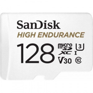Sandisk e microSDHC 128GB, Clasa 10 + Adaptor SD