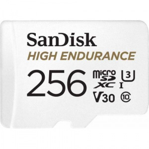Sandisk microSDHC 256GB, Clasa 10 + Adaptor SD