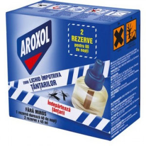 Aroxol Lichid Impotriva Tantarilor 45 Nopti - 2buc (90 Nopti)