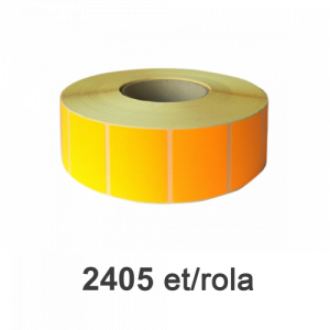 ZINTA Role etichete semilucioase portocalii 80x60mm, 2405 et./rola - 80X60X2405-SGP-ORA