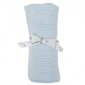 CuddleCo Paturica celulara din bambus 90x60 cm Comfi Love Baby Blue 844272