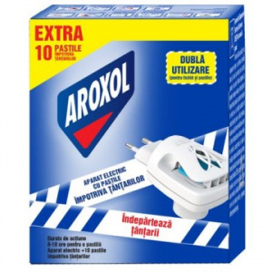 Aroxol Aparat Electric Cu 10 Pastile Impotriva Tantarilor (Dual System)