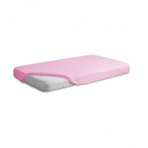 BabyMatex Cearceaf jerse din bumbac cu elastic 140x70 cm Pink 10