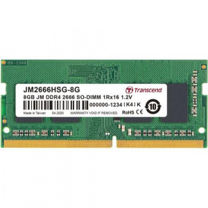 Transcend JetRam, 8GB, DDR4-2666Mhz, CL19 JM2666HSG-8G