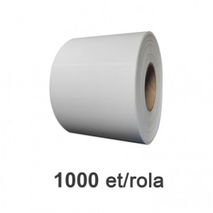 ZINTA Role etichete de plastic albe 102x148mm, 1000 et./rola - 102X148X1000-PE