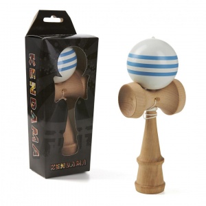 Momki Kendama, alb si albastru, 180x70x60mm