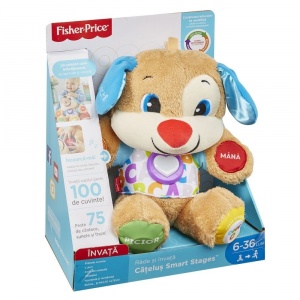 Fisher Price Catelusul vorbitor cu etape de dezvoltare limba romana