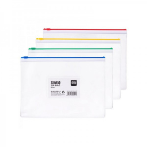 Deli Mapa de protectie cu fermoar Zip A5