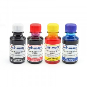 Inkmate Set 4 culori cerneala pentru cartuse reincarcabile Canon 100 ml
