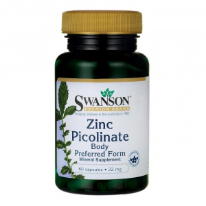 Swanson Zinc Picolinate 22mg 60caps