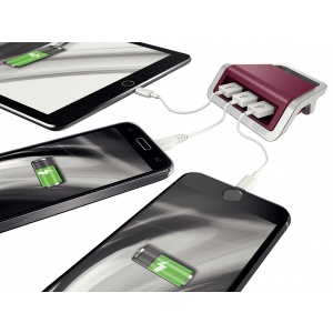 Leitz Power Charger 3-port USB grena 62070028