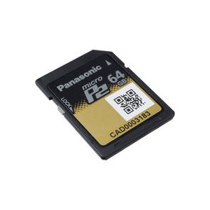 Panasonic 64GB Micro P2 UHS-II Memory Card AJ-P2M064AG