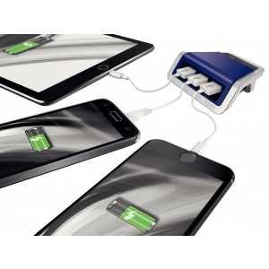 Leitz Power Charger 3-port USB albastru violet 62070069