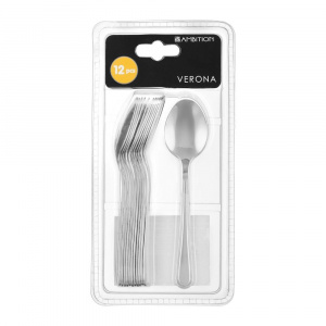 Ambition Set de lingurite, 83831, 12 Bucati, Verona, argintiu