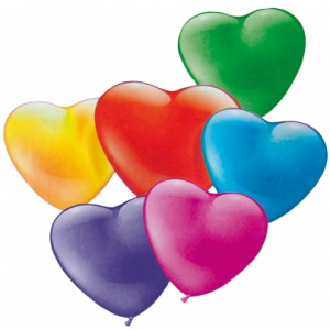 Herlitz Baloane mini forma inima diverse culori 20 buc/set HZ40011677
