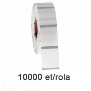 ZINTA Role etichete de plastic transparente 15x12mm, 2et./rand, 20.000 et./rola - 15X12X20000-PET-BM