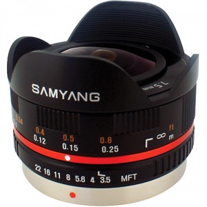 Samyang 7.5mm f/3.5 UMC FISHEYE BLACK MFT MOUNT