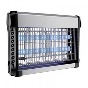 General Aparat anti-insecte, lumina UV, 2 x 10 W, carcasa aluminiu, Negru