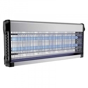 General Aparat anti-insecte, lumina UV, 2 x 20 W, carcasa aluminiu, Negru