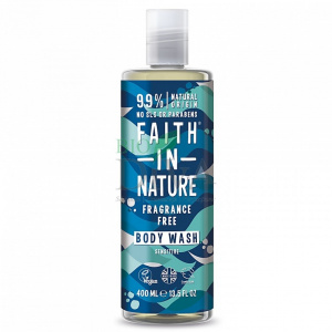 faith in nature Gel de dus si spuma de baie fara miros 400ml