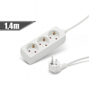 Handy Prelungitor-distribuitor triplu, 3x1 mm2, 1,4m