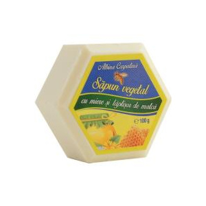 Albina Carpatina Sapun vegetal cu miere si laptisor de matca 100gr