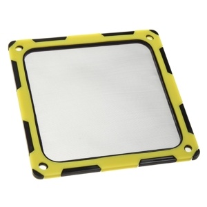 SilverStone filtru praf 120mm rama magnetica silicon Black/Yellow (SST-FF124BY)