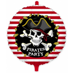 Big Party Balon Mylar Rotund 45 cm Pirati (18