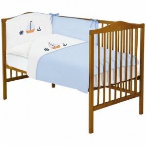 Ceba Baby Lenjerie de pat cu 3 piese Marine