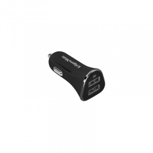 Kruger&Matz Alimentator auto DUAL USB 2.4A negru