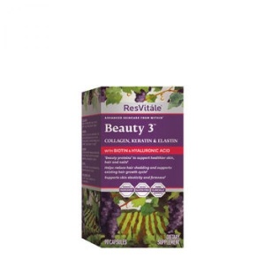 GNC ResVitale Beauty 3 cu colagen keratina si elastina 90 capsule