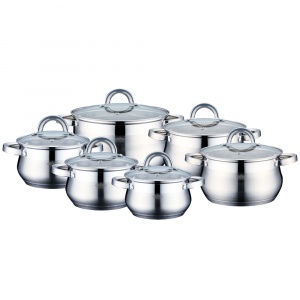 Peterhof SET CRATITE INOX CU CAPAC 12P PH-15235