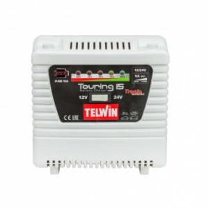 Telwin Redresor automat 12/24 V TOURING 15, max. 9 A