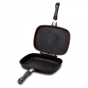 Nava Tigaie grill dubla 36 cm cu invelis stone antiaderent Funtzio NV 142 005