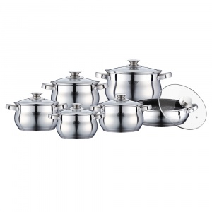 Peterhof SET CRATITE INOX CU CAPAC 12P PH-15773