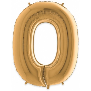 Big Party Balon mylar 102 cm auriu cifra 0 BP42500