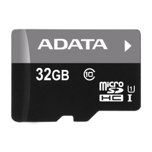 A-Data microSDHC Premier 32GB UHS-I U1 + adaptor SD AUSDH32GUICL10-RA1