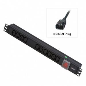 Lindy Prelungitor PDU 1U orizontal 10 prize C13 3m L29994