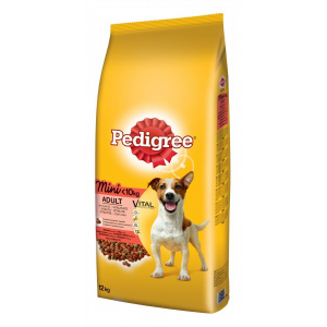 Pedigree Mini Adult cu vita si legume 12 kg