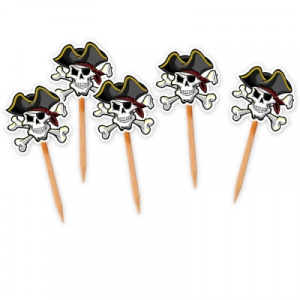 Big Party Scobitori Decorate Pirati; 4.5 x 6.5 cm 25 buc/Set BP73253