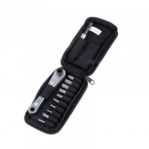 General Trusa clichet Bike Hand, otel, 12 piese, prelungitor inclus, Negru BAS0008