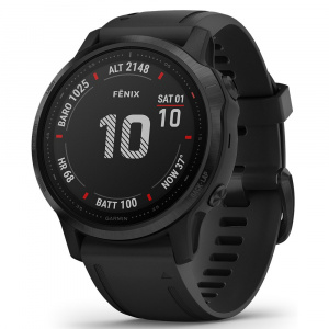 Garmin Fenix 6S Pro Black cu Black Band