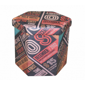 Heinner Taburet pliabil, hexagonalHR-HEXFLD43-OLD